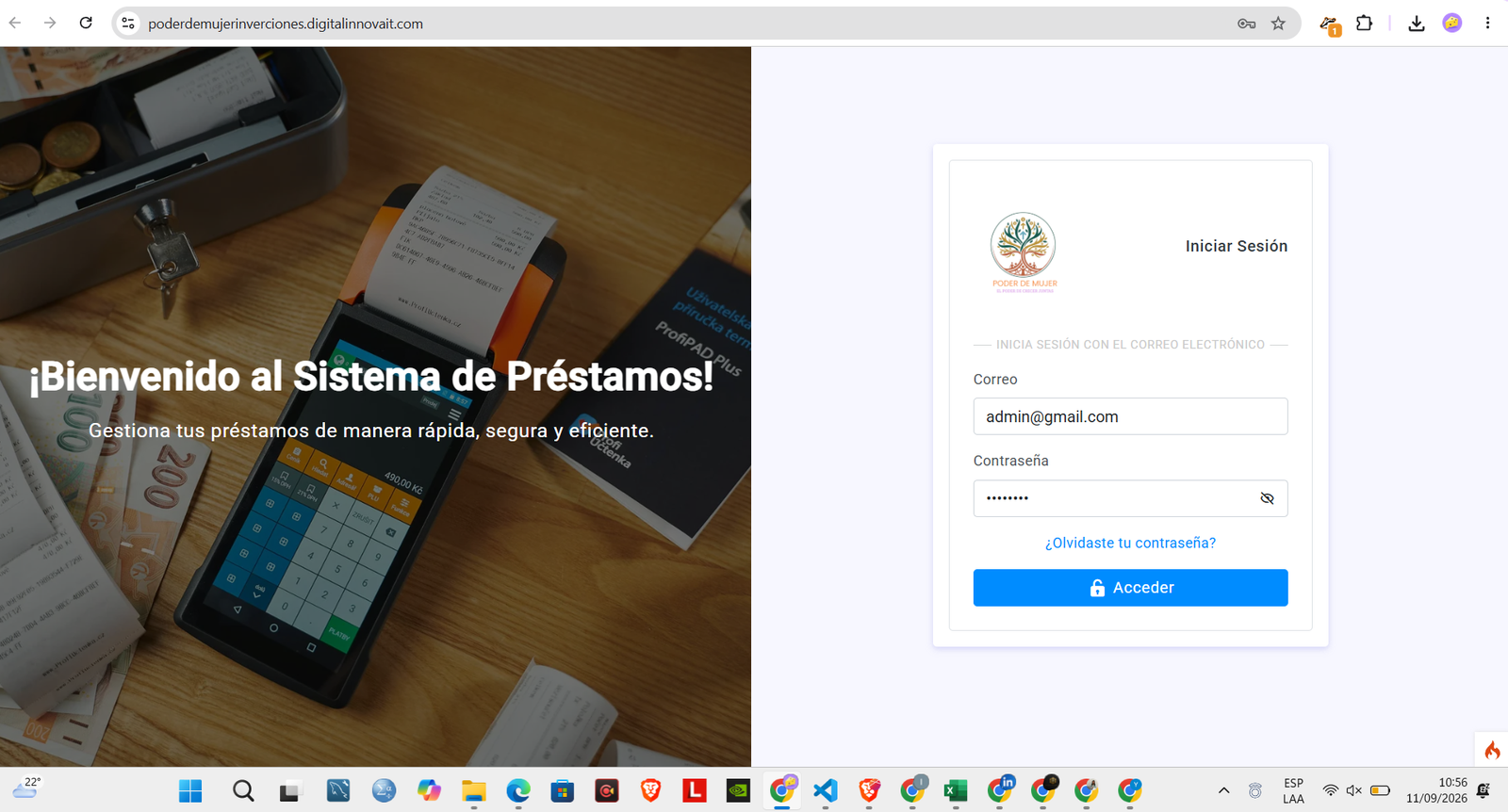Inicio de sesión